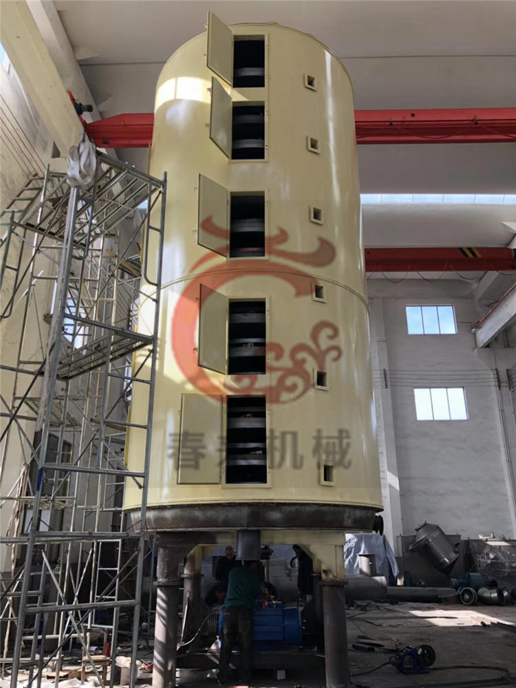 PLG3000/30型大型盤式連續幹燥機的生產現場