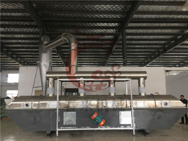 ZLG係列振動流化床幹燥機的安裝調試現場