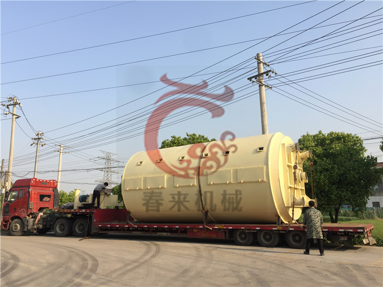 PLG3000/30型大型盤式連續幹燥機的發貨現場