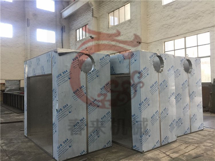 台灣客戶12台I型熱風循環烘箱的生產現場