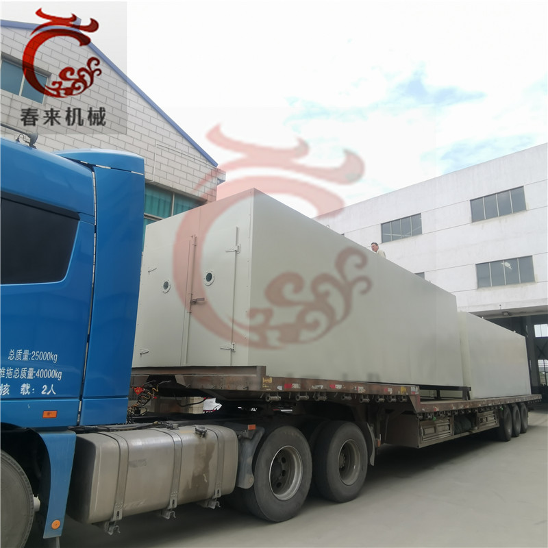 河南客戶三台大型雙開門CT-C-非標熱風循環烘箱的發貨現場