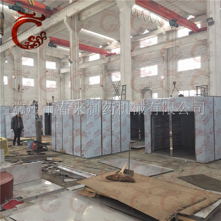 多台CT-C-I型熱風循環烘箱生產現場